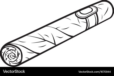 Cuban cigar Royalty Free Vector Image - VectorStock