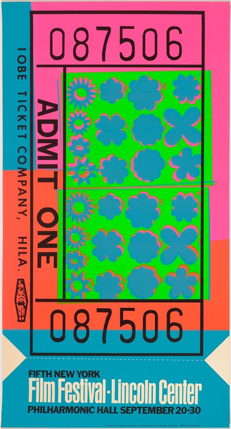 Andy Warhol’s Lincoln Center Ticket - For Sale on Artsy