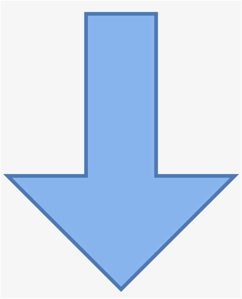 Thick Arrow Pointing Down Icon - Blue Arrow Pointing Down Transparent PNG - 1600x1600 - Free ...