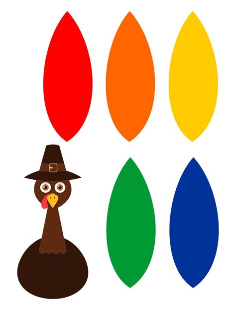 Printable Turkey Template, Printable Turkey Body Template Clipart , Png ...