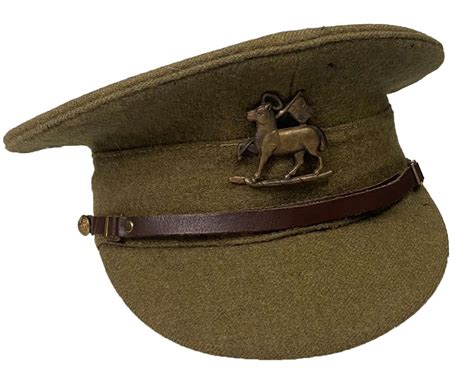 Original 1947 Dated British Army 1922 Pattern Peaked Cap in Hats