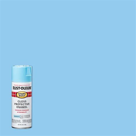 Rust-Oleum Stops Rust 12 oz. Protective Enamel Gloss Harbor Blue Spray ...