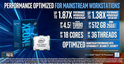 Intel Announces Xeon W and Xeon Scalable Workstation Processors - PC Perspective