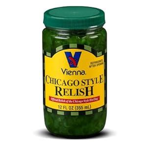 Amazon.com : Vienna Chicago Style Relish (The Original), Buy TWELVE Glass Bottles and SAVE (Half ...