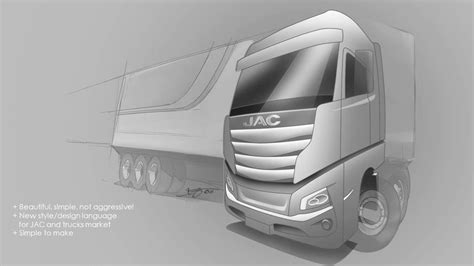 Truck interior and exterior project for JAC on Behance