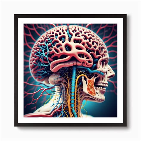 Human Brain Anatomy 8 Art Print by Pat4U - Fy