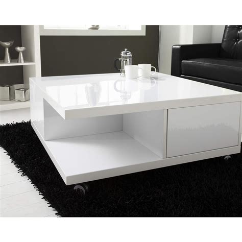 White Coffee Table With Storage Drawers / Northport White Coffee Table with Drawers and Shelf ...