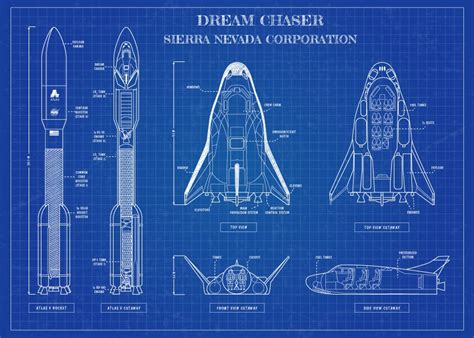 Dream Chaser. Sierra Nevada Blueprint by me : aerospace