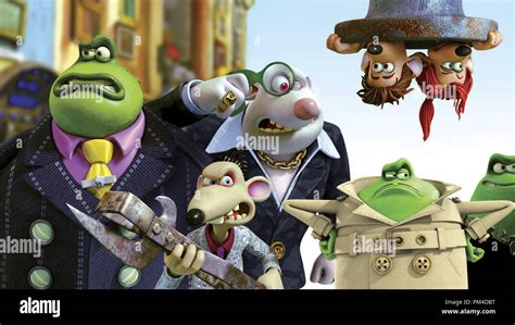 Film Still / Publicity Still from "Flushed Away" The Toad, Spike, Whitey, Le Frog, Roddy, Rita ...