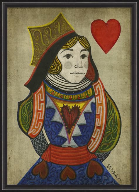 Spicher & Company BCBL Queen of Hearts 55132 Heart Wall Art, Framed Wall Art, Queen Of Hearts ...