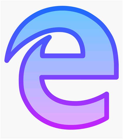 Microsoft Edge Icon It A Logo Of Edge Reduced To A, HD Png Download - kindpng