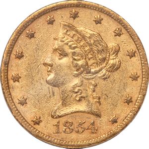 1854-S $10 Liberty Head Gold Piece | Littleton Coin Company