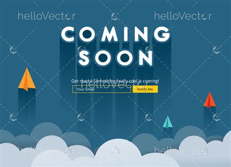 Coming soon website template - Download Graphics & Vectors