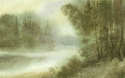 Watercolor landscape hand-painted wallpaper (1) #3 - 1920x1200 Wallpaper Download - Watercolor ...