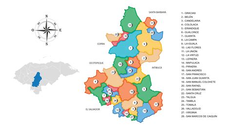 Mapa Mudo De Lempira