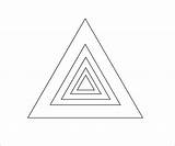 Triangle Shape Coloring Page  ColoringBay sketch template