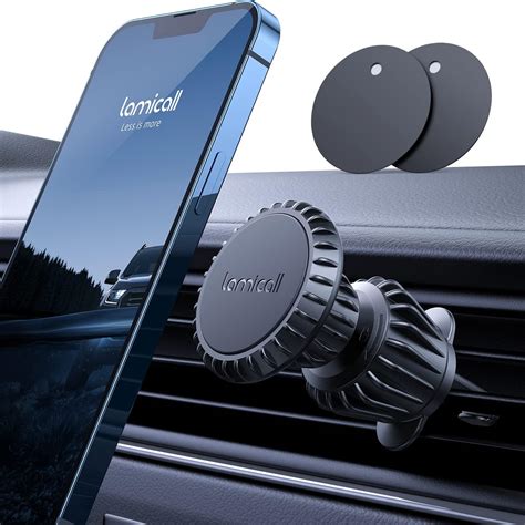 Magnetic Phone Holder Car Mount - Lamicall [4th Generation Super Magnet] Car Vent Phone Holder ...