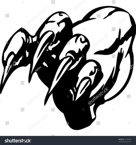 Animals Claws Vector Tattoo Stock Vector 10720222 - Shutterstock