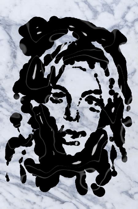 Lindsay Lohan’s 2007 Mugshot In Used Motor Oil On Marble Slab - Tumblr Pics