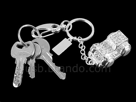 USB Jewel Vintage Car Keychain Flash Drive