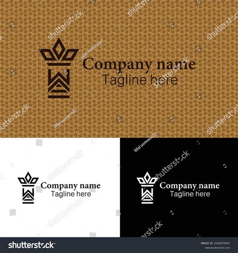 Crown Logo Black White Variations Created Stock Vector (Royalty Free) 2269979401 | Shutterstock