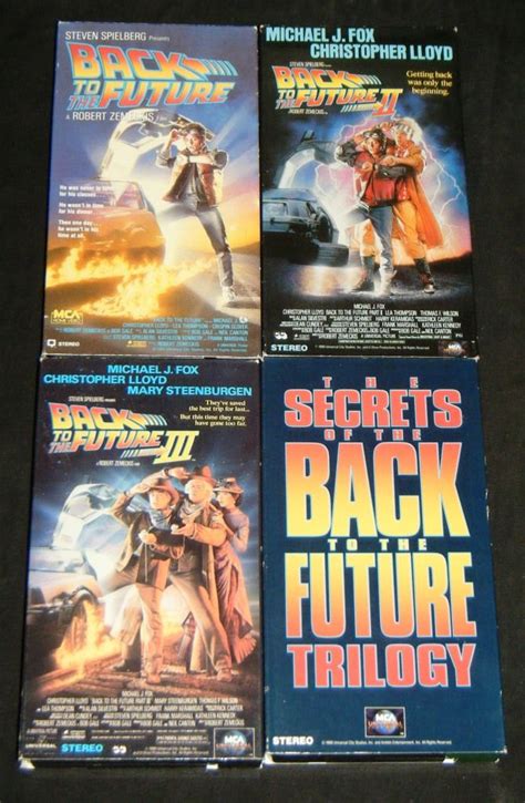 Back to The Future 4 VHS Set I I III Secrets of Back to The Future | Back to the future, Vhs ...