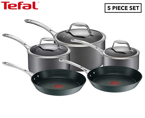 Tefal 5-Piece Gourmet Anodised Induction Cookware Set | Catch.com.au