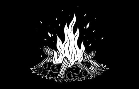 Camp Fire Vector Illustration Graphic by Gfx_Expert_Team · Creative Fabrica