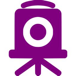 Purple old time camera icon - Free purple camera icons