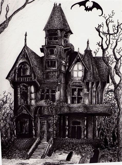 haunted_mansion | Haunted house tattoo, Halloween artwork, Haunted house drawing