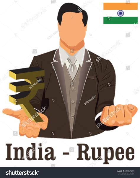 India National Currency Indian Rupee Symbol Stock Vector (Royalty Free ...