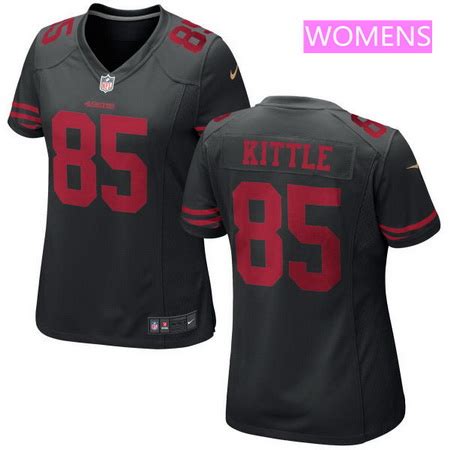 Women's 2017 NFL Draft San Francisco 49ers #85 George Kittle Black ...