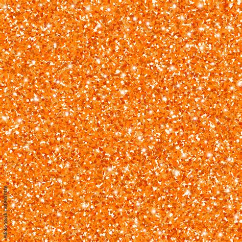 Orange glitter seamless pattern for halloween projects. Vector sparkle background. Stock Vector ...