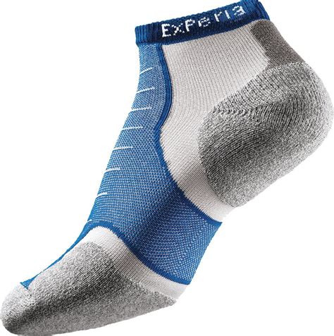 Thorlos Experia XCCU Thin Cushion Running Low Cut Socks, Royal, Extra ...