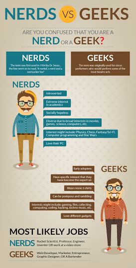 Infographic: The Difference Between A Geek And A Nerd - ID Africa