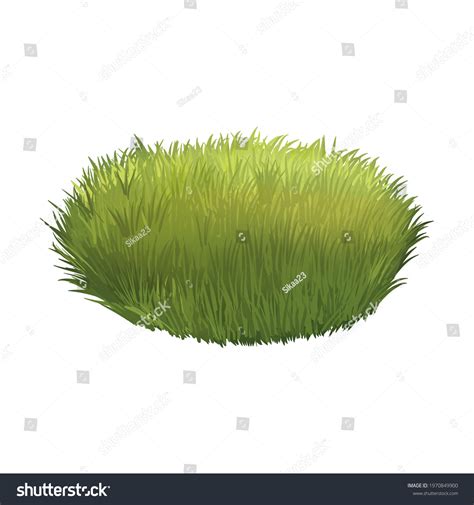 Clump Fantasy Anime Grass Digital Art Stock Illustration 1970849900 ...