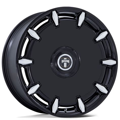 26" Dub Wheels Cheef DC271 Gloss Black Milled Rims #DUB113-3