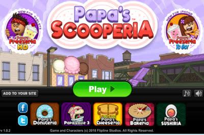 Papa’s Scooperia - Cool Math Games 4 Kids