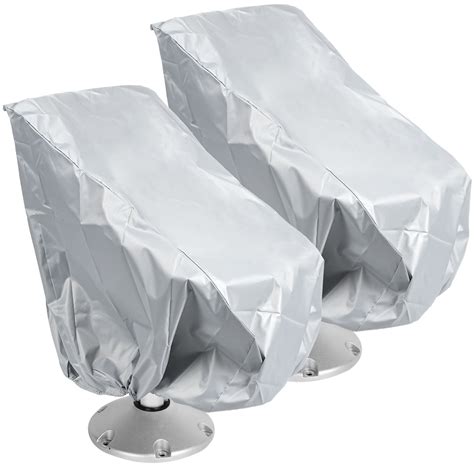 Boat Seat Cover, Waterproof Pedestal Pontoon Captain Boat Bench Chair ...