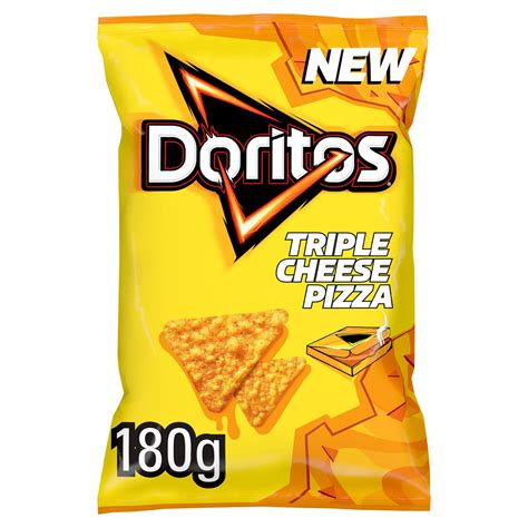 Doritos Triple Cheese Pizza Sharing Tortilla Chips 180g | Sharing Crisps | Iceland Foods