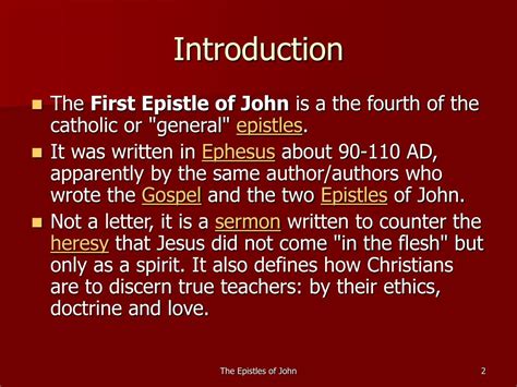 PPT - The Epistles of John: INTRODUCTION PowerPoint Presentation, free download - ID:3045919