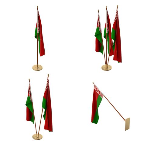 Belarus Flag Pack 3D Model