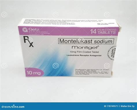 Montelukast Sodium Montiget Tablets in Manila, Philippines Editorial Photo - Image of pharmacy ...