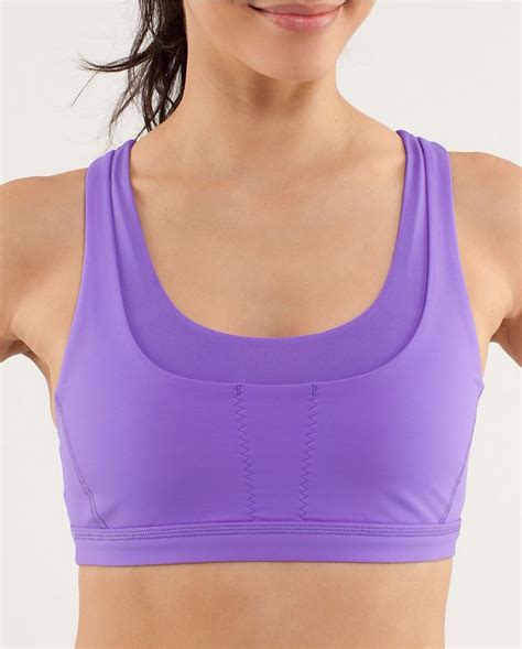 Stuff Your Bra in Power Purple Sports Bra Pocket, Lulu Sports Bra, Purple Sports Bras, Women's ...