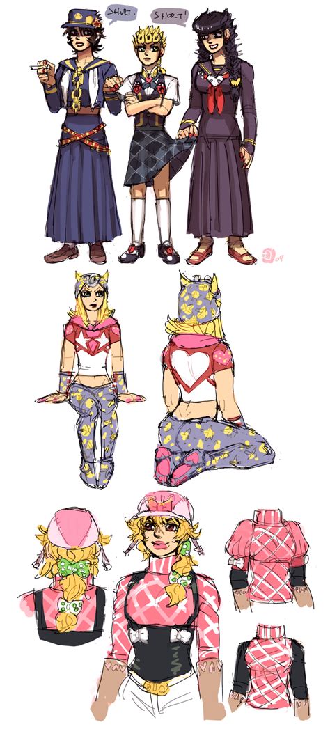 SBR and misc jojo genderbends by emlan on DeviantArt