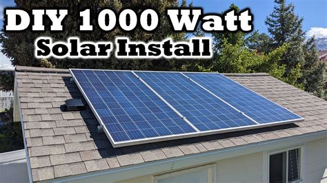 1000w DIY Solar Panel Install - DIY Channel - The Home of "Do it yourself"