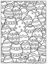Coloring Page Easter Eggs  Free Printable Pages sketch template