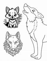 Wild And Wonderful Wolf Coloring Pages For Kids Adults sketch template