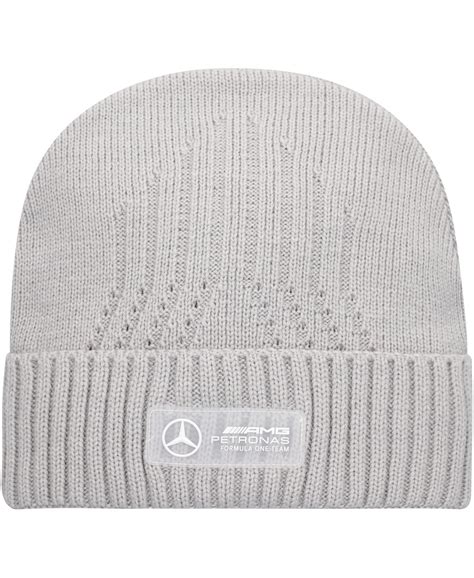 Puma Men's Silver Mercedes-amg Petronas F1 Team Cuffed Knit Hat | ModeSens