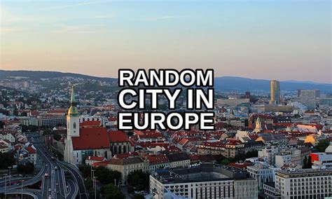 Random European City Generator (Random City in Europe)